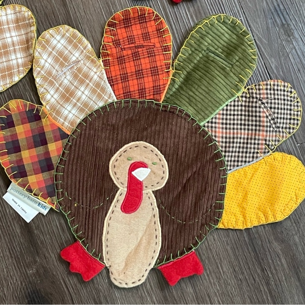 Pottery Barn Kids Turkey place mats